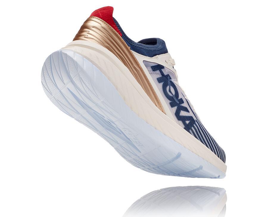 Tenis Hoka One One Hombre Blancos/Azules - Carbon X-Spe - FJEC10849